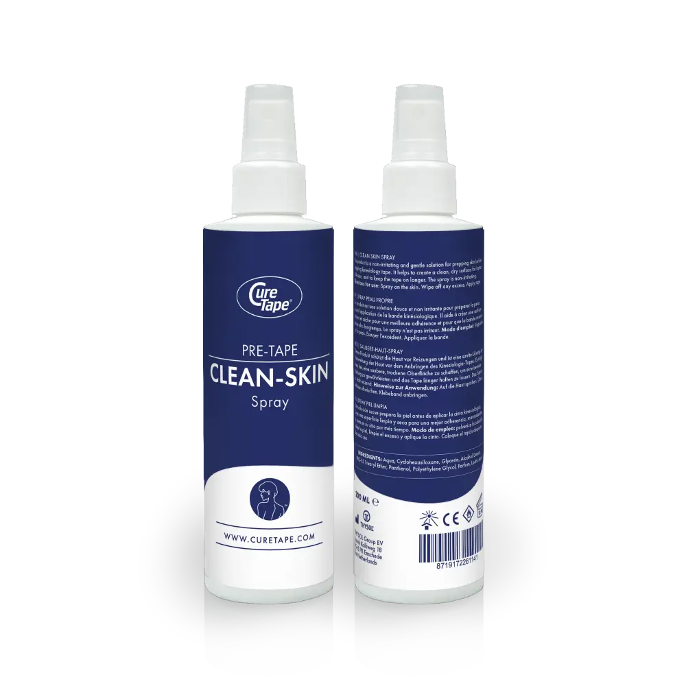 Спрей-очищувач шкіри перед тейпуванням CureTape CleanSkin 200 мл