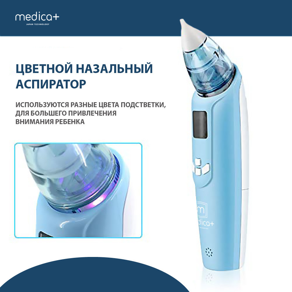 Назальный аспиратор (соплеотсос) Medica+ Nose Cleaner 7.0