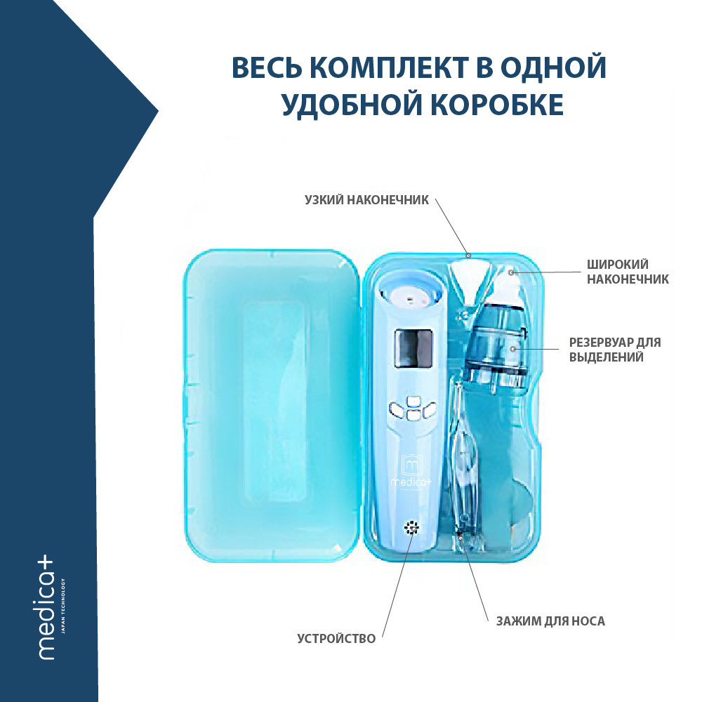 Назальный аспиратор (соплеотсос) Medica+ Nose Cleaner 7.0