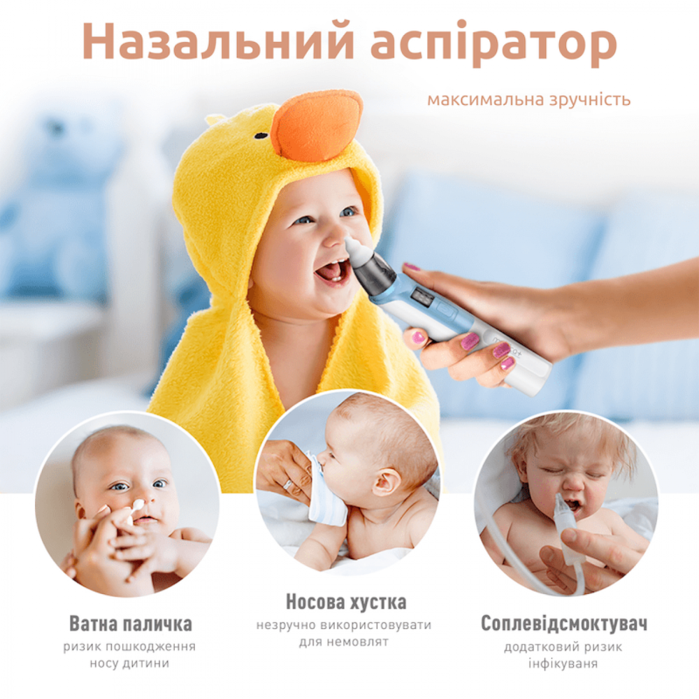 Назальний аспіратор (соплевідсмоктувач) Medica+ Nose Cleaner 6.0