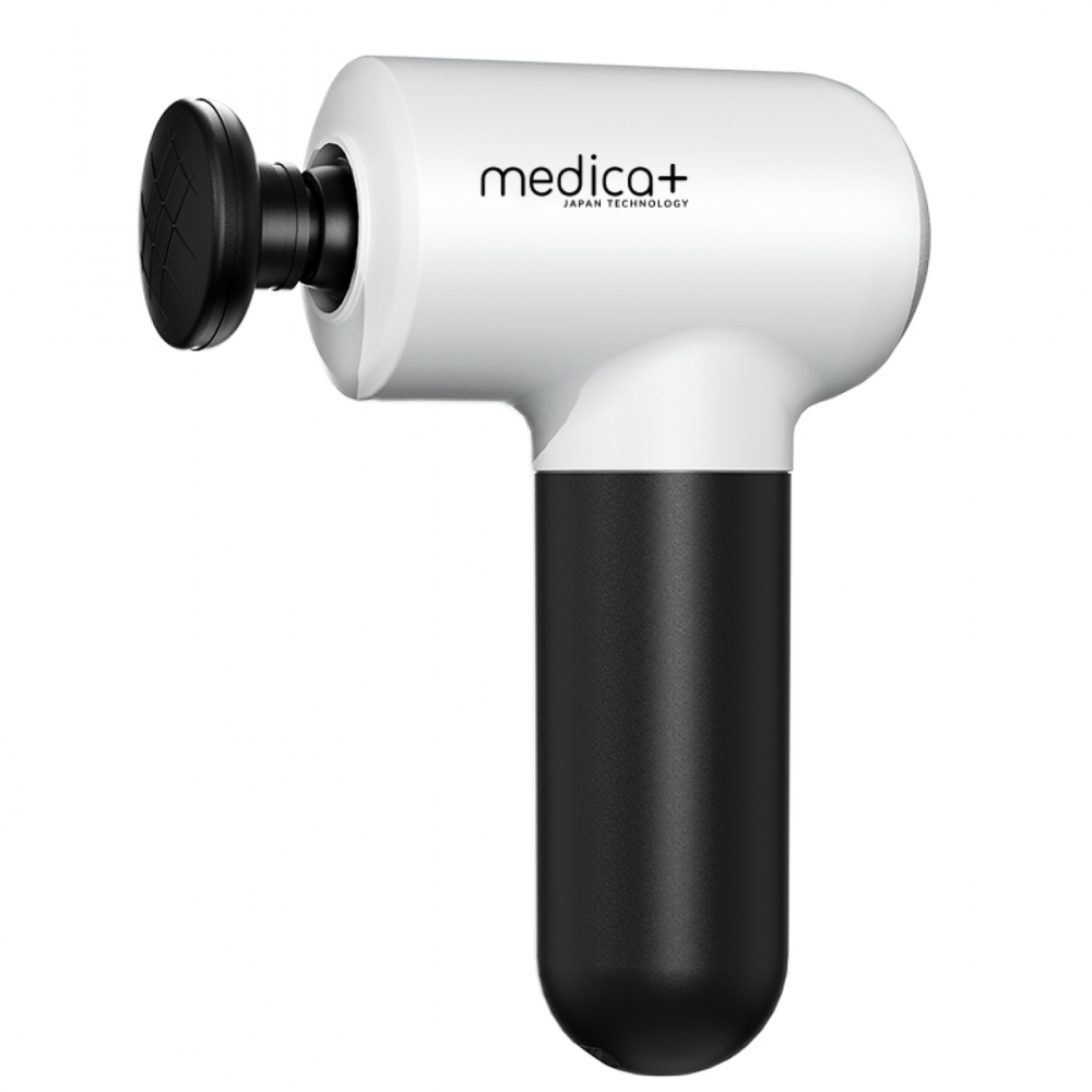 Перкуссионный ручной массажер для тела и мышц Medica+ MassHand Pro 4.0 White