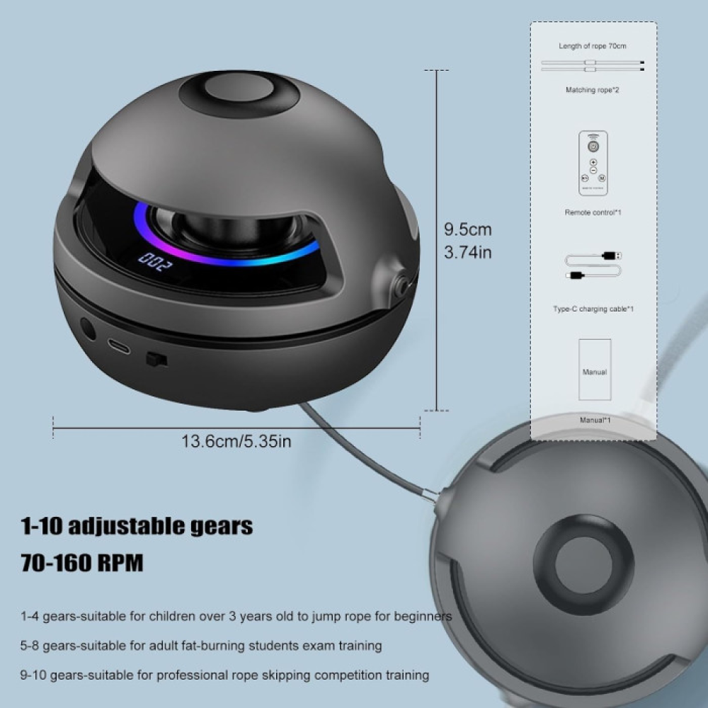 Электронная скакалка с пультом управления и блютуз-колонкой Beauty Gadgets