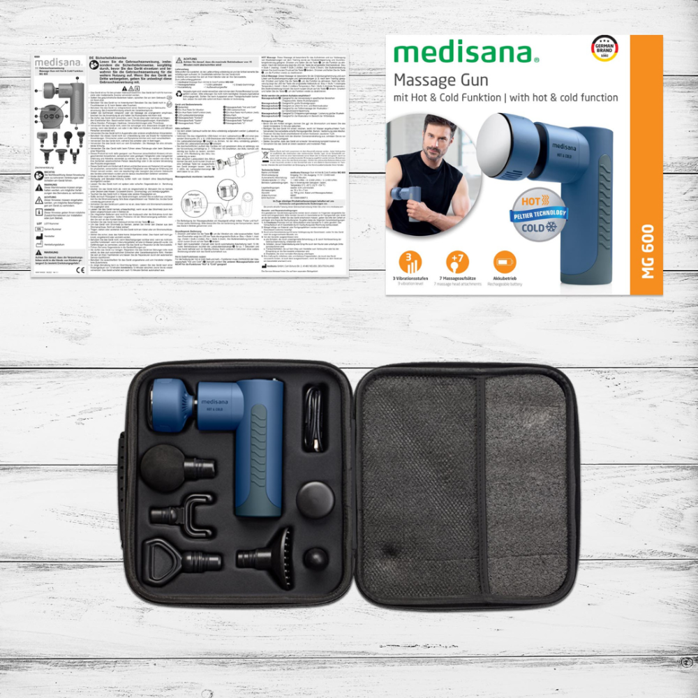 Масажний пістолет із функцією гарячого та холодного масажу Medisana Hot & Cold MG 600