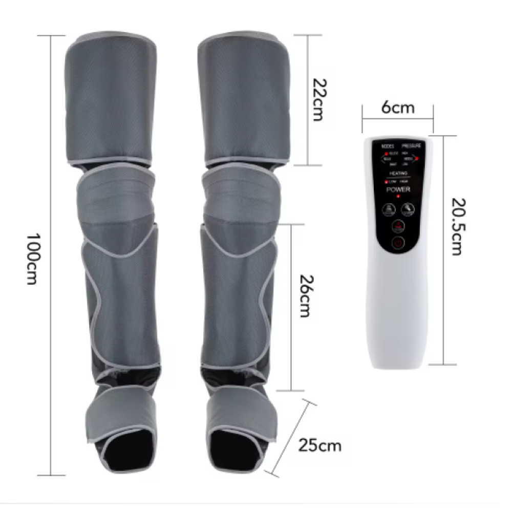 Компресійний лімфодренажний масажер для ніг із підігрівом Beauty Gadgets