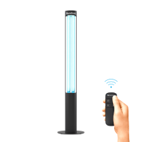 Бактерицидный облучатель с таймером BactoSfera 360° U36 RC-TIMER Black (Безозоновый)