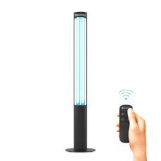 Бактерицидний опромінювач з таймером BactoSfera 360° U36 RC-TIMER Black (Безозоновий)