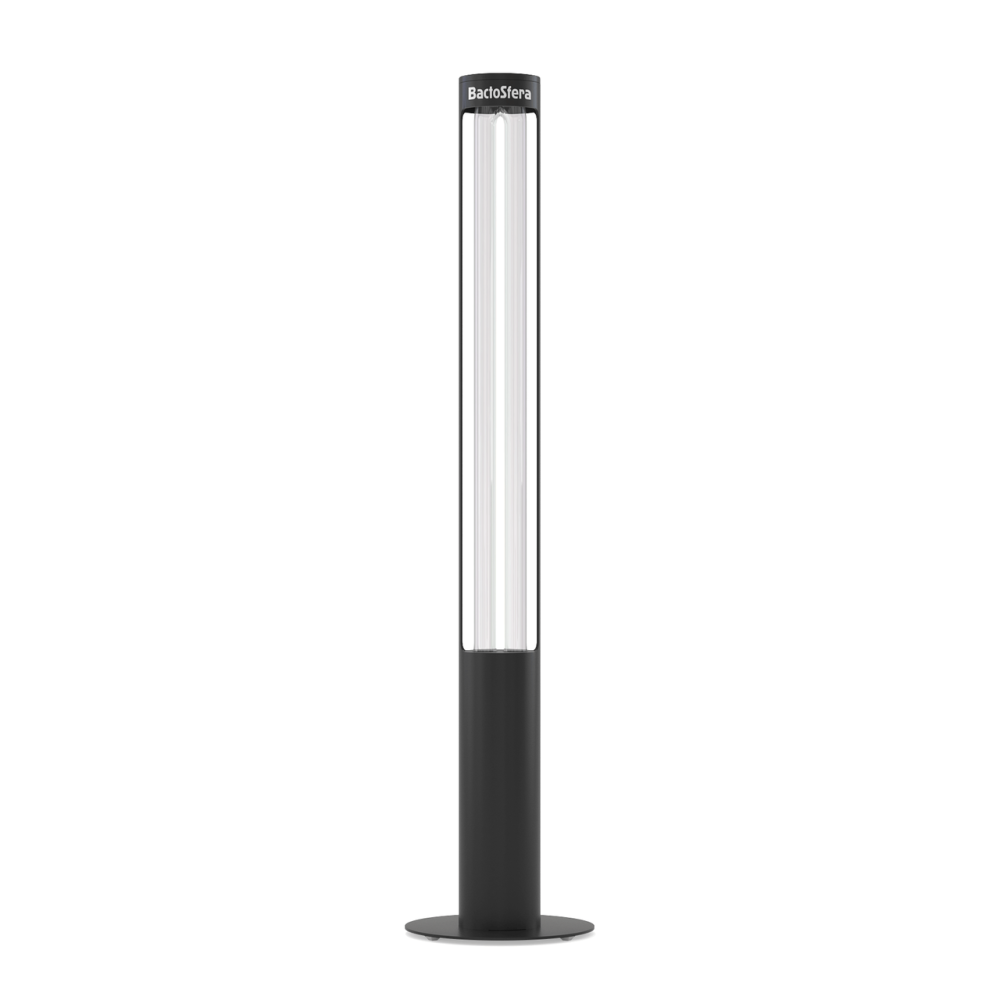 Бактерицидний опромінювач з таймером BactoSfera 360° U60 +100% RC-TIMER Black (Безозоновий)