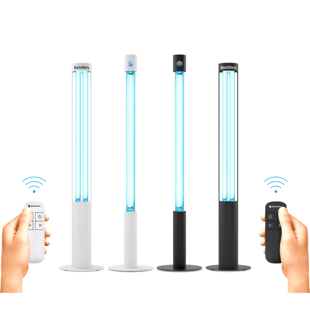 Бактерицидний опромінювач з таймером BactoSfera 360° U36 RC-TIMER White (Безозоновий)