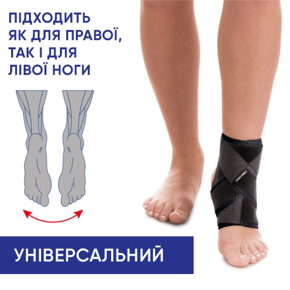 Бандаж для голеностопного сустава разъемный неопреновый Торос Тип 414