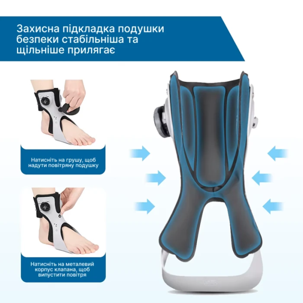 Ортез гомілковостопного суглоба з повітряною камерою (Лівий / Правий) Beauty Gadgets