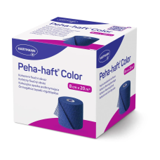 Бинт когезивний фіксуючий Peha-haft Color blue синій 8см x 20м
