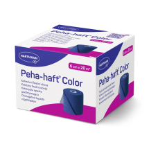 Бинт когезивний фіксуючий Peha-haft Color blue синій 6см x 20м