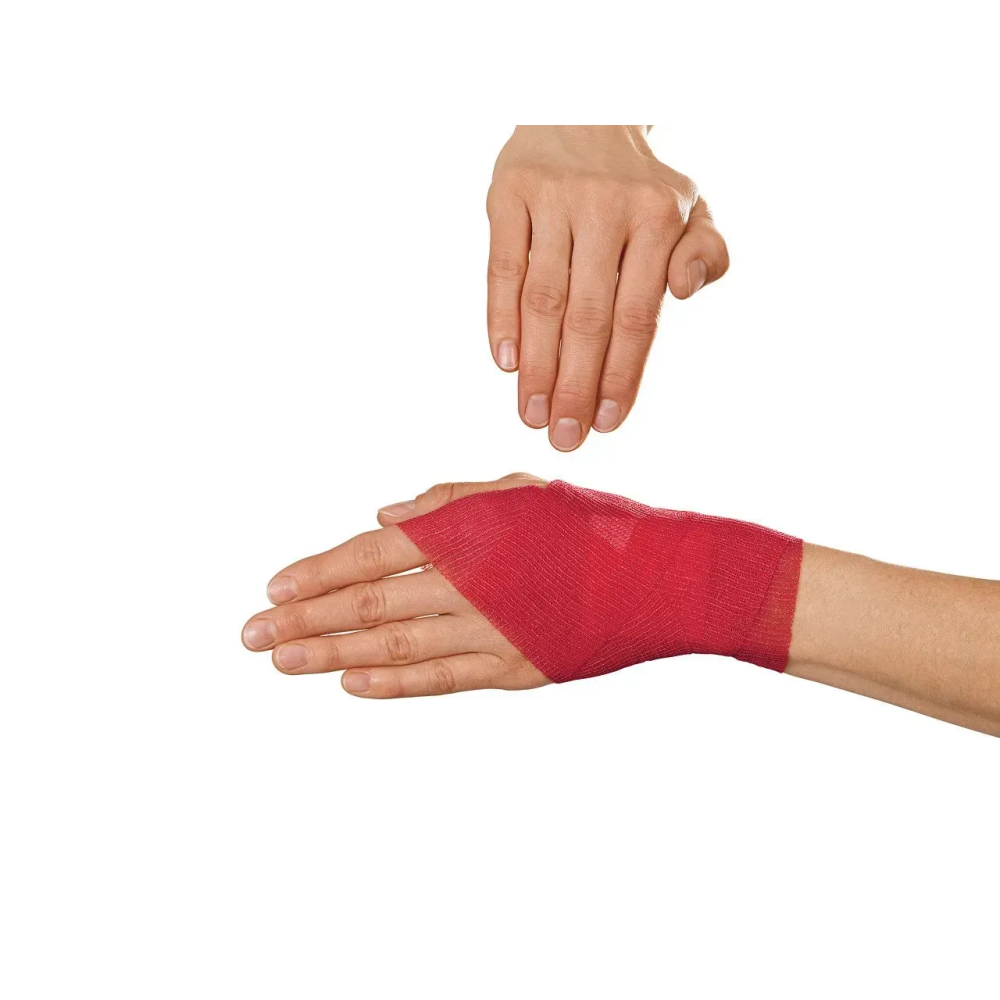Бинт когезивный фиксирующий Peha-haft Color red красный 8см x 20м