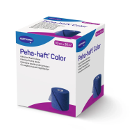 Бинт когезивний фіксуючий Peha-haft Color blue синій 10см x 20м