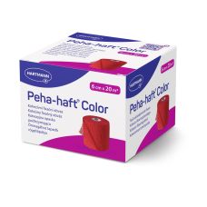 Бинт когезивний фіксуючий Peha-haft Color red червоний 6см x 20м