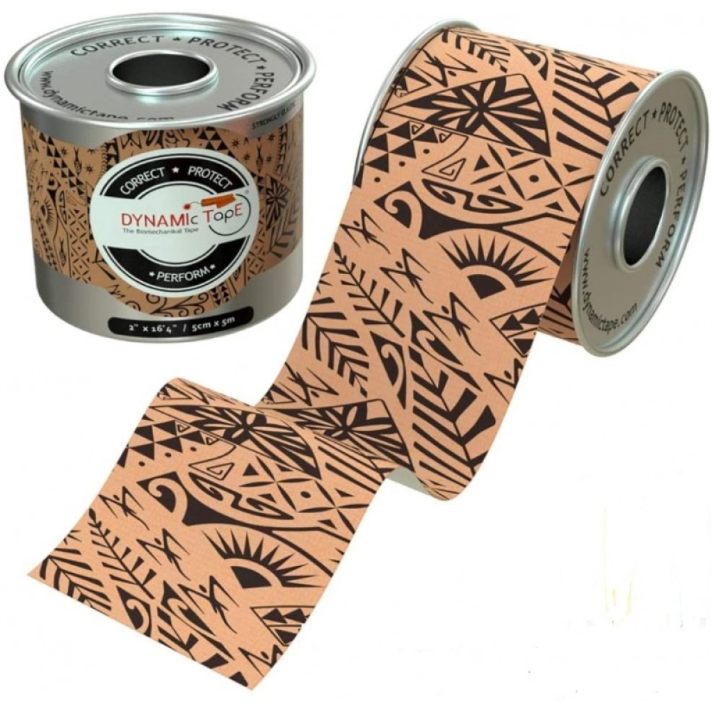 Биомеханический тейпы комплект Dynamic Tape 5 см х 5 м (6 роллов, микс цветов, диспенсер)