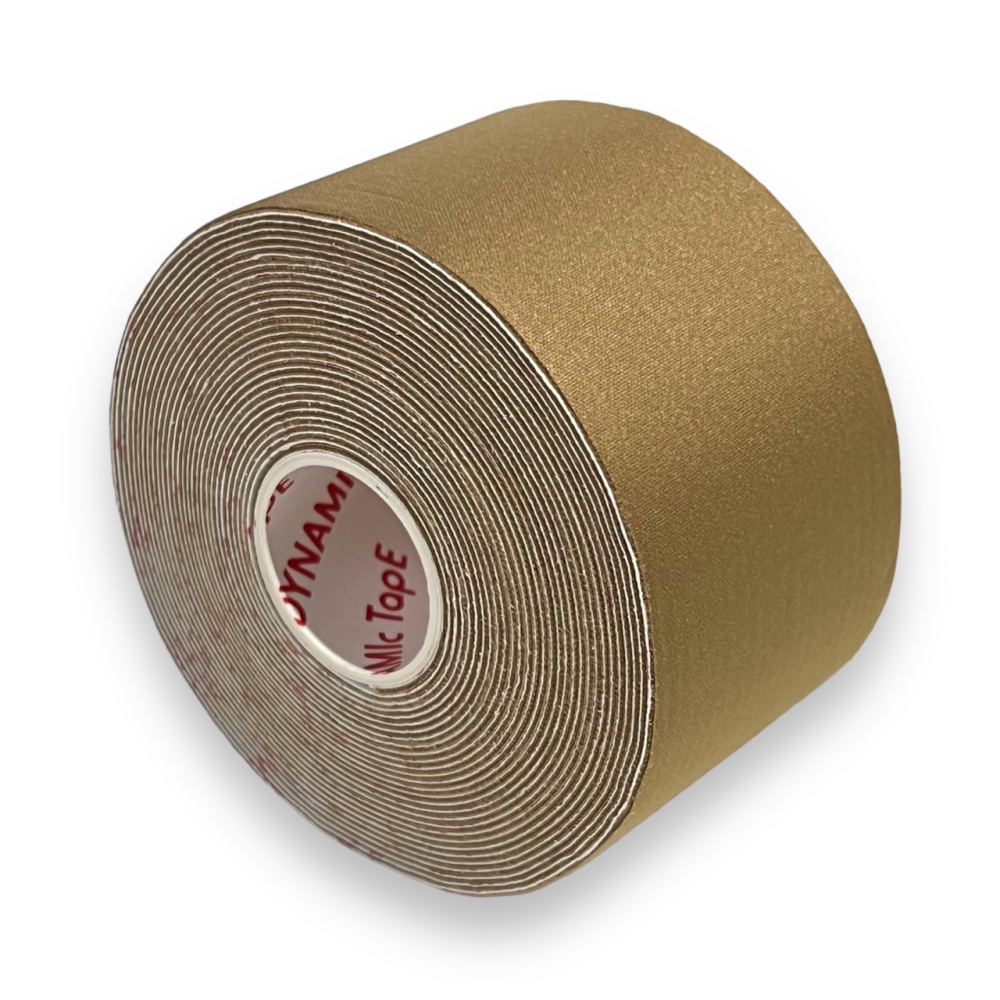 Биомеханический тейп Dynamic Tape Power Band 5 см х 5 м (бежевый)
