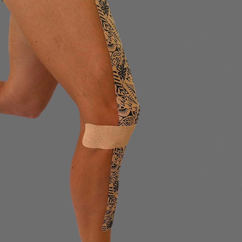 Біомеханічний тейп Dynamic Tape 5 см х 31 м (бежевий з бежевим тату)