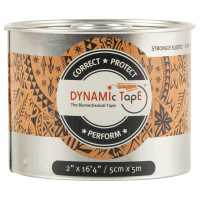 Биомеханический тейп Dynamic Tape 5 см х 5 м (бежевый с черным тату)