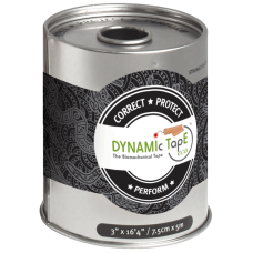 Биомеханический тейп Dynamic Tape 7,5 см х 5 м Eco (черный с серым тату)