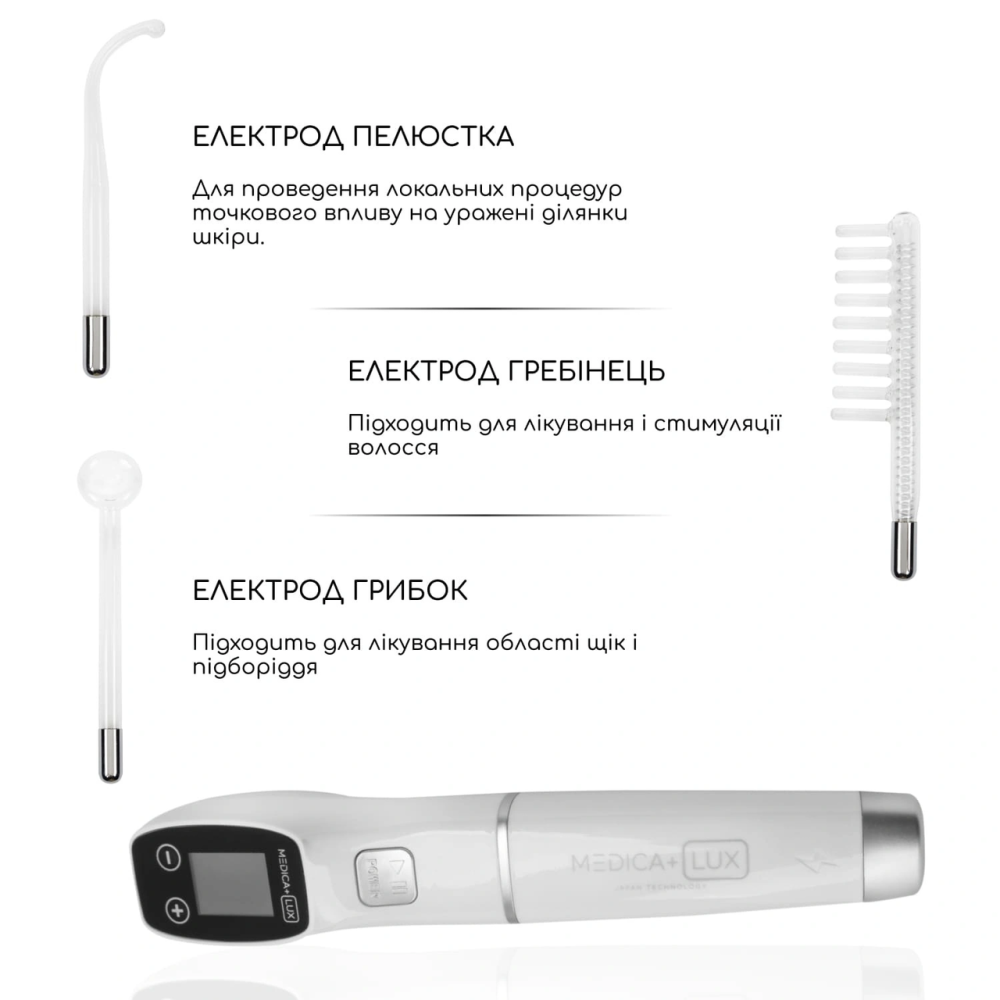 Апарат Дарсонваль Medica+ Lux Darsoline 8.0 Case Pro