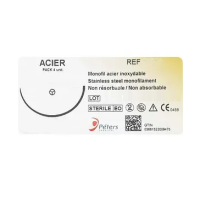 Хірургічний дріт ACIER 7 (Surgical Steel), 5 шт. по 45 см, кол-ріж. голка 48 мм, 31800 (M624G)
