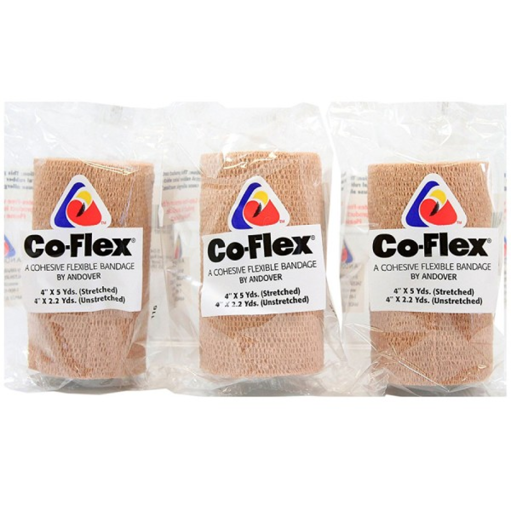 Самофиксирующий эластичный бинт Coflex Andover 7,6 см х 4,6 м (Бежевый)