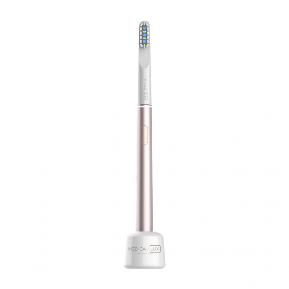 Отбеливающая звуковая зубная щетка Medica+ LUX 10Х Portable Rose Gold