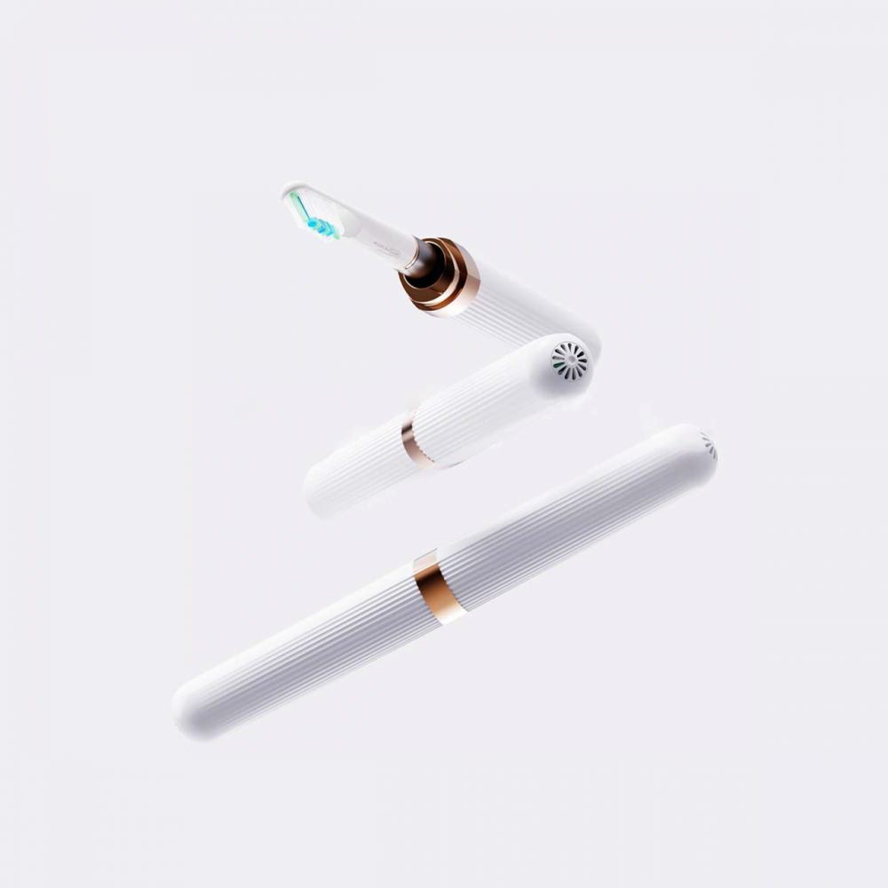 Отбеливающая звуковая зубная щетка Medica+ LUX 10Х Portable Silver