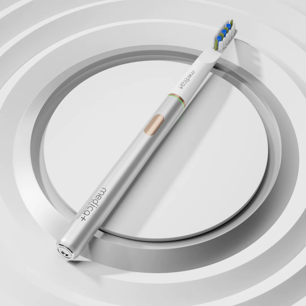 Отбеливающая звуковая зубная щетка Medica+ LUX 10Х Portable Silver