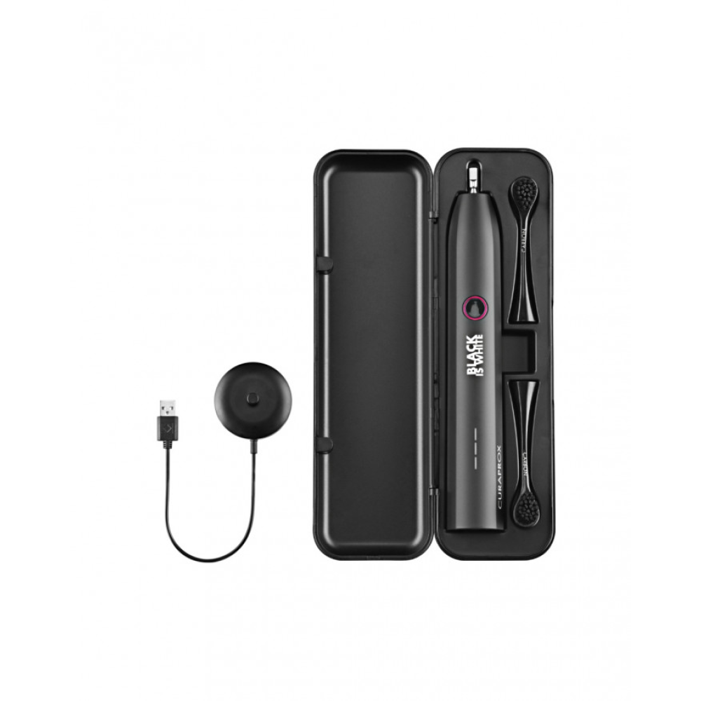 Звукова зубна щітка Curaprox Hydrosonic Black is White