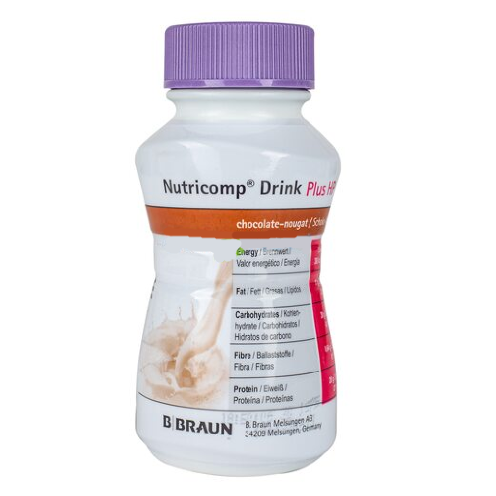 Нутрікомп Дрінк Плюс HP шоколад-нуга BBraun Nutricomp Drink Plus HP (200 мл, 4 шт.)
