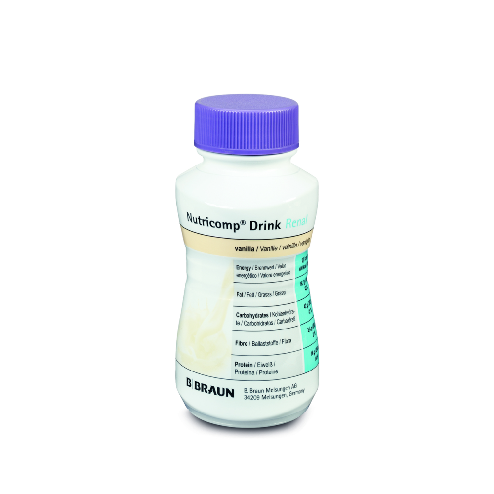 Нутрікомп Дрінк Ренал ваніль BBraun Nutricomp Drink Renal (200 мл, 4 шт.)