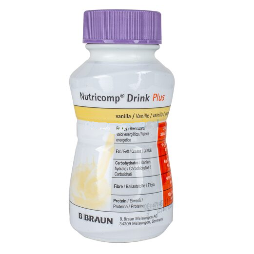 Нутрикомп Дринк Плюс ваниль BBraun Nutricomp Drink Plus (200 мл, 4 шт)