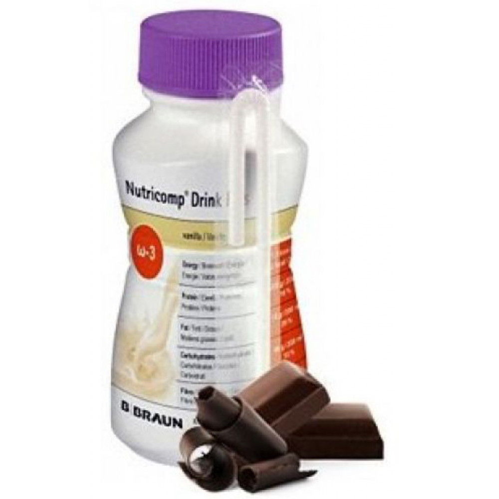 Нутрикомп Дринк Плюс шоколад BBraun Nutricomp Drink Plus (200 мл, 4 шт)