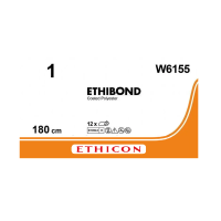 Хірургічна нитка Ethicon Етибонд Ексель (Ethibond Excel) 1, довжина 180 см, без голки, W6155