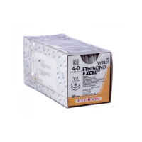 Хирургическая нить Ethicon Этибонд Эксель (Ethibond Excel) 4/0, длина 90 см, 2 кол-реж. иглы 17 мм, W6935