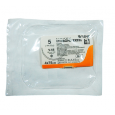 Хірургічна нитка Ethicon Етибонд Ексель (Ethibond Excel) 5, 4 шт. по 75 см, кол-ріж. голка 55 мм W4846G