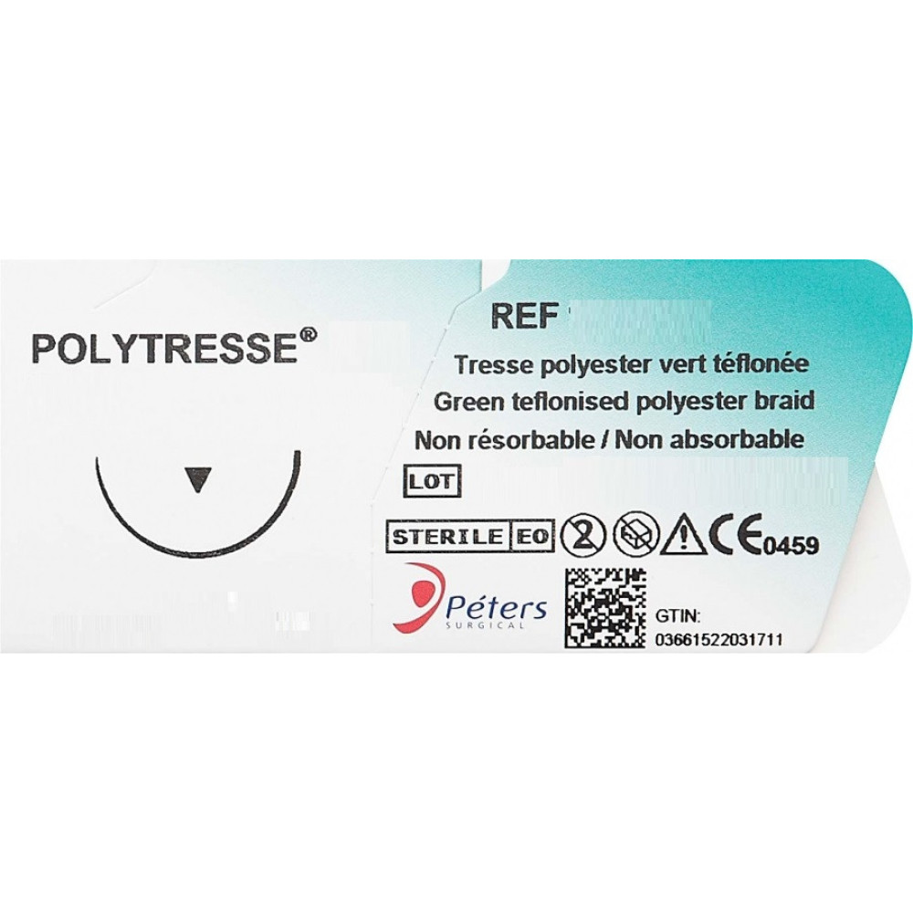 Хірургічна нитка Polytresse 1 (Етибонд), котушка, довжина 250 см 91R40A