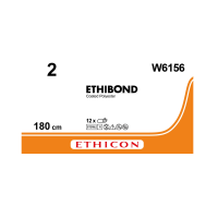 Хірургічна нитка Ethicon Етибонд Ексель (Ethibond Excel) 2, довжина 180 см, без голки, W6156