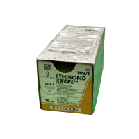 Хірургічна нитка Ethicon Етибонд Ексель (Ethibond Excel) 0, довжина 75 см, кол. голка 31 мм, W975