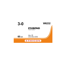 Хирургическая нить Ethicon Этибонд Эксель (Ethibond Excel) 3/0, отрезки 13 х 60 см, без иглы, W6232