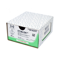 Хірургічна нитка Ethicon Етилон (Ethilon) 3/0, довжина 45 см, звор-ріж. голка 26 мм, W1625T