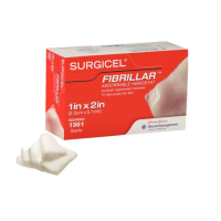 Гемостатичний матеріал Ethicon Серджісел Фібриляр (Surgicel Fibrillar), 2,5 см x 5,1 см, 411961