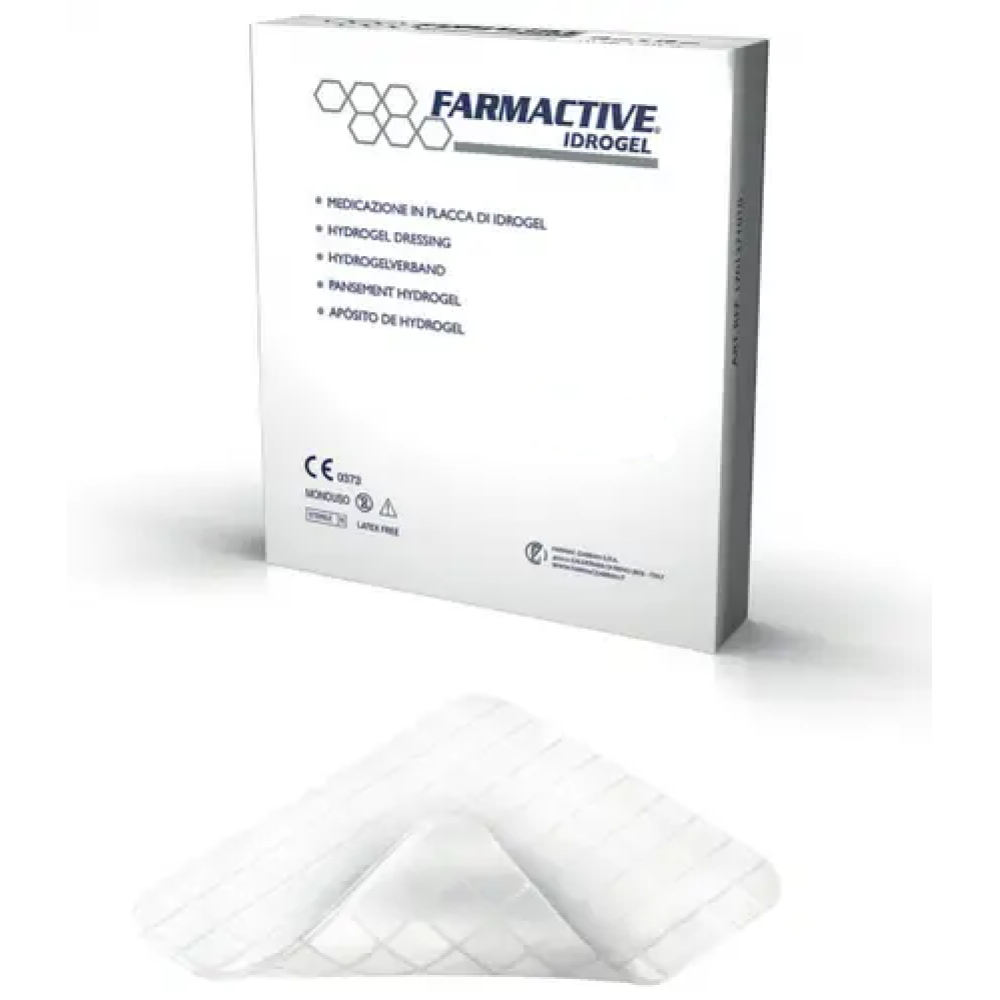 Стерильна неадгезивна гідрогелева пов'язка Farmactive Idrogel 20х20см
