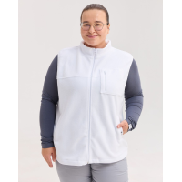 Медицинская жилетка женская флисовая Говерла белая +SIZE