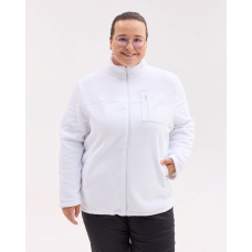 Медична кофта жіноча флісова Фінляндія біла +SIZE