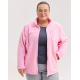 Медицинская кофта женская флисовая Финляндия розовая +SIZE
