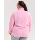 Медицинская кофта женская флисовая Финляндия розовая +SIZE