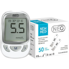 Глюкометр + 60 тест-смужок NEWMED Neo MSL0217W/S0217 (Білий)